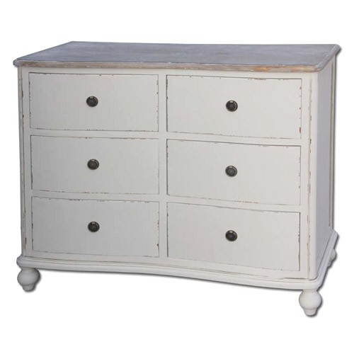French Country 6 Drawer Chest Of Drawers